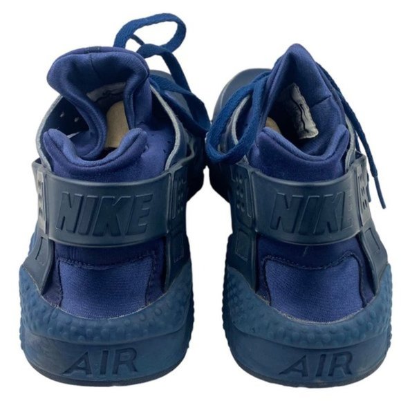 Nike Men's Air Huarache Triple Navy  Blue 2017 318429-440  US 13 - Picture 9 of 13